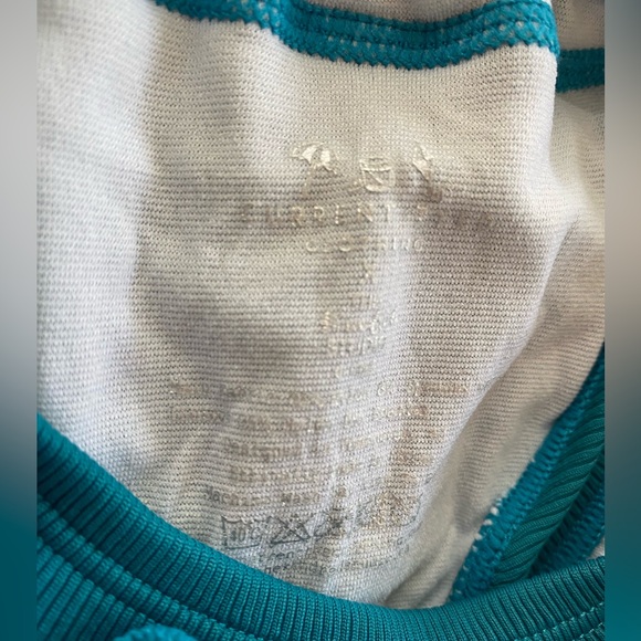 Little & Lively x Current Tyed: The "Ocean" Ribbed Swim Tank & ruffle bottom 6mo - Picture 5 of 7